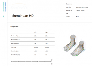 3D foot scanner